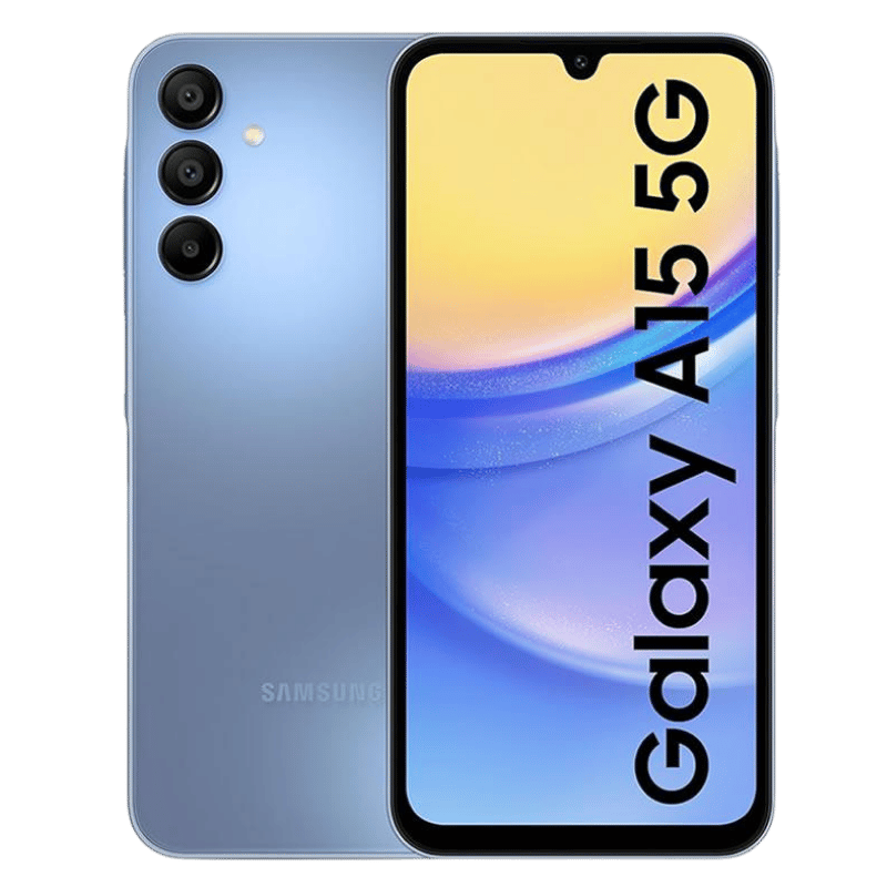 Smartphone Samsung Galaxy A15 5G con pantalla Super AMOLED de 6.5 pulgadas, cuotas sin interés y delivery rápido