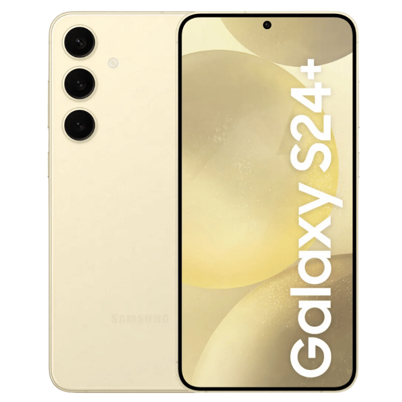 Smartphone Samsung Galaxy S24 Plus Posterior Amarillo triple cámara  50MP + 12MP + 10MP