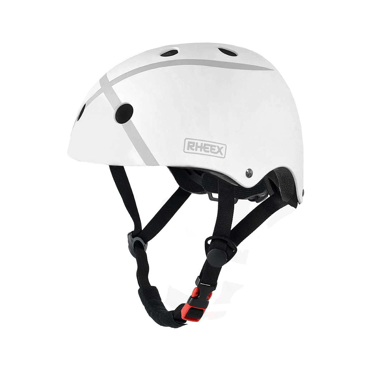 Casco Ajustable Monopatín Bici Skate Protección Y Seguridad Blanco