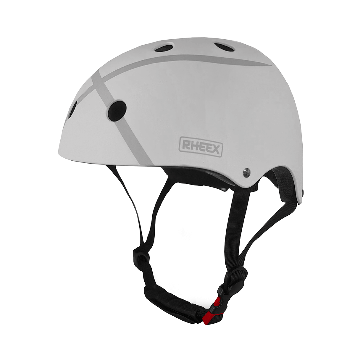 Casco Ajustable Monopatín Bici Skate Protección Y Seguridad Gris