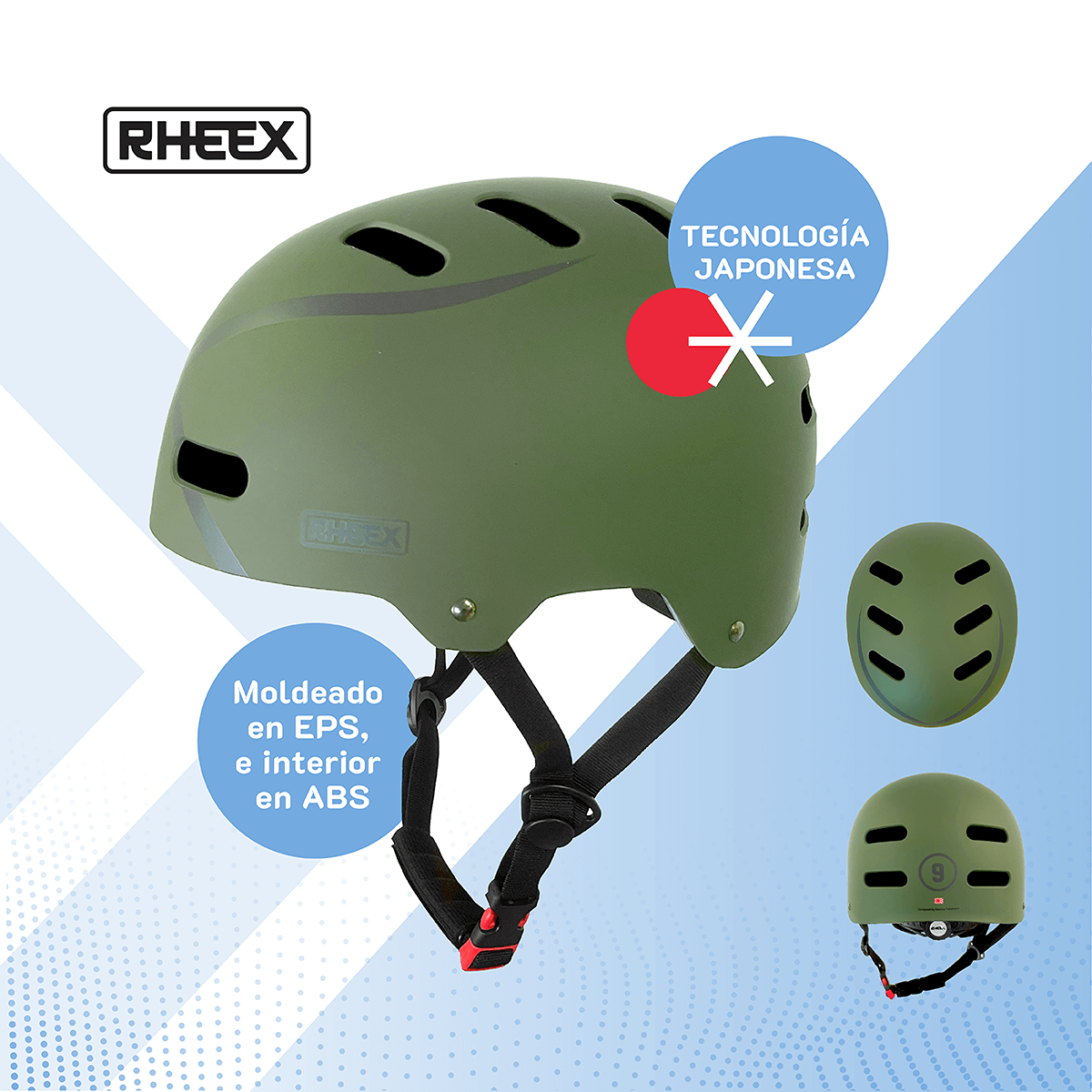 Casco Versatil Proteccion Y Seguridad Monopatin Skate Bici Verde