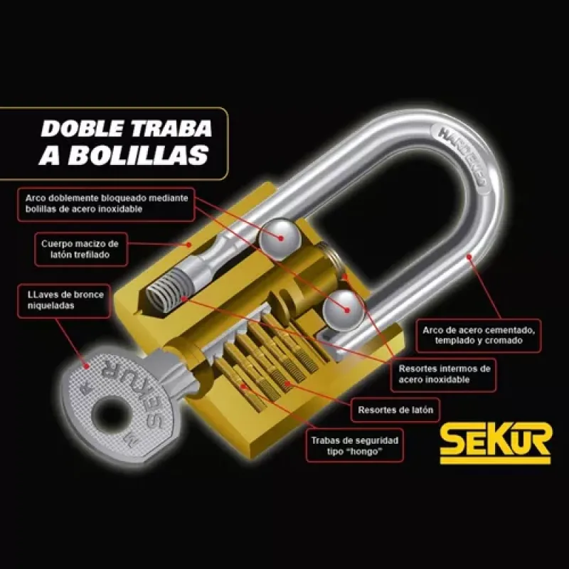 CANDADO NRO. 62 SEKUR