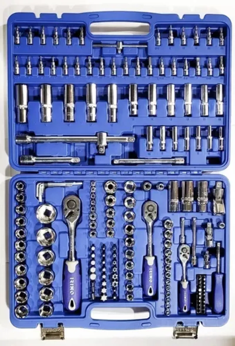 JUEGO DE BOC. Y ACC. ENC 1/4" 3/8" Y 1/2" 173 PIEZAS 130-173