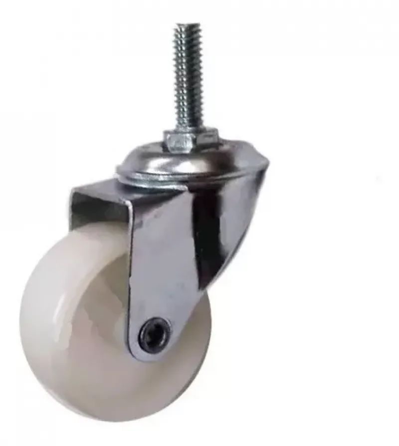 RUEDA 4046B  POLIP GIRATORIA 50 MM BLANCA