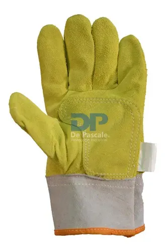 GUANTE DESCARNE AMERICANO AMARILLO CON PUÑO CORTO