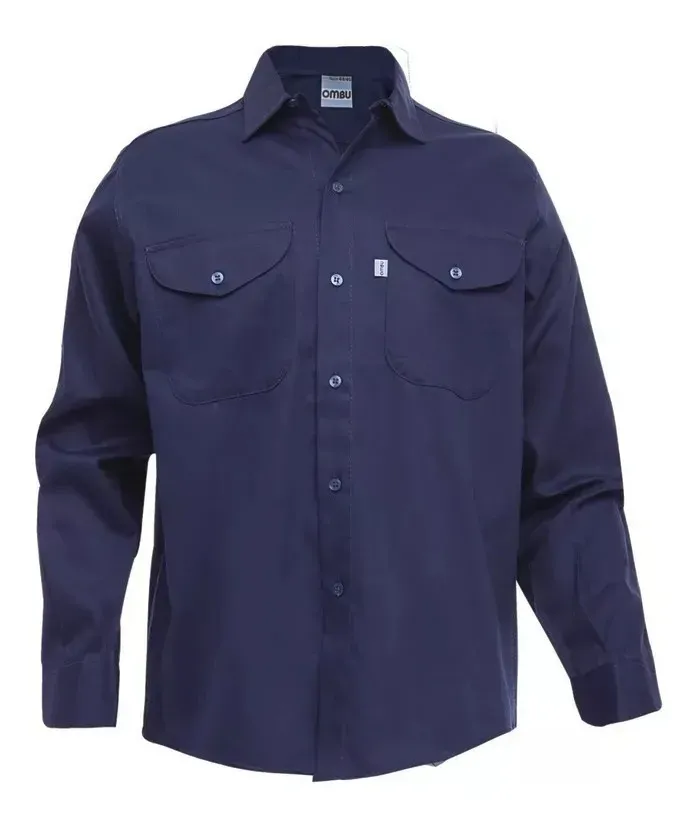 CAMISA OMBU AZUL MARINO TALLE 38-48