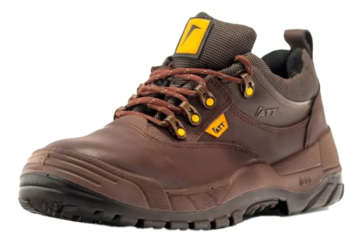 Zapato De Seguridad Trabajo Att San Luis C/puntera Marron