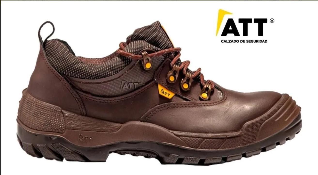 Zapato De Seguridad Trabajo Att San Luis C/puntera Marron