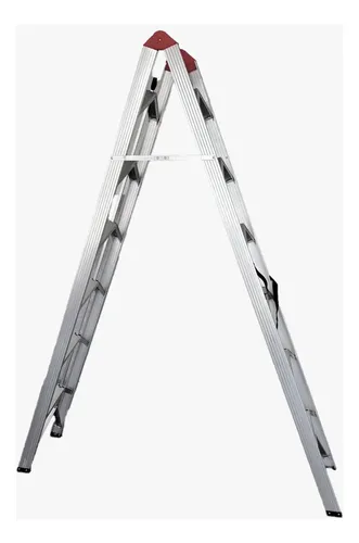 Escalera Tijera Aluminio Kld Fast-track 6 Escalones 150kg Pl Plateado
