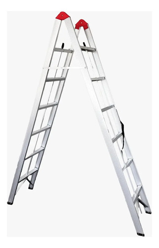 Escalera Tijera Aluminio Kld Fast-track 6 Escalones 150kg Pl Plateado