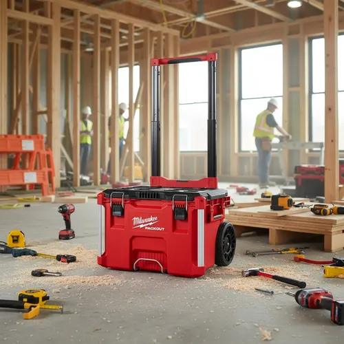 Carro De Herramientas Milwaukee Packout Organizador 4 Cajas Rojo