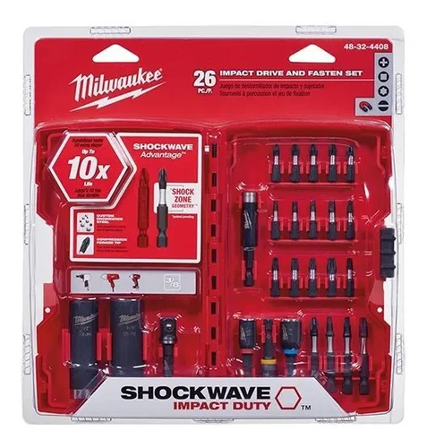 Destornilladores Milwaukee 48-32-4408 Kit 26 Unid.
