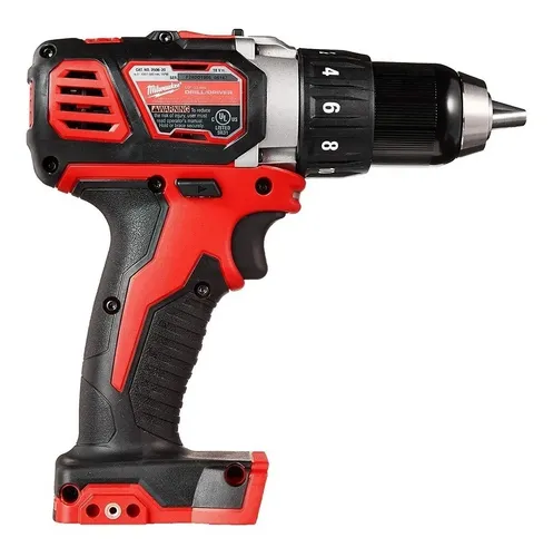 Taladro Atornillador Inalámbrico De 13mm Milwaukee 2606-20 18v Rojo
