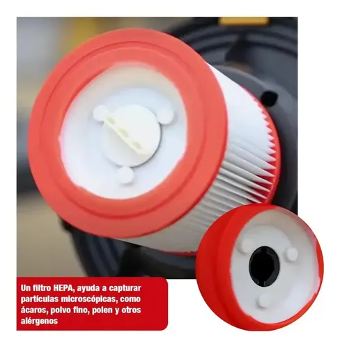 Aspiradora 12 L Ingco 800w Seco Humedo Con Filtro Hepa Plateado