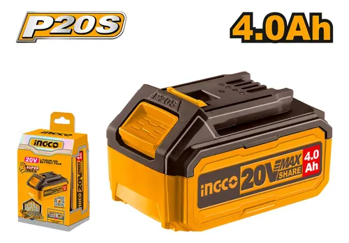 Batería Ingco De 20v 4.0ah 4 Amper, Para Herramientas Ingco