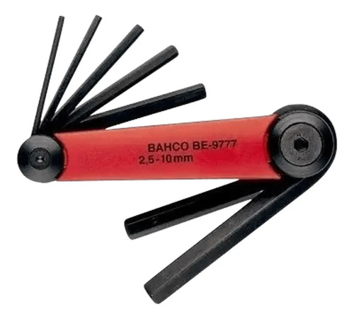 Llave Allen 2.5 A 10mm Bahco Tipo Navaja 7 Piezas Be-9777b