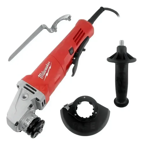 Amoladora Angular Milwaukee 115 Mm De 1250 W Con Arranque Progresivo Rojo 50 Hz/60 Hz
