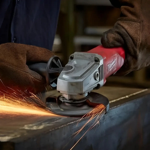 Amoladora Angular Milwaukee 115 Mm De 1250 W Con Arranque Progresivo Rojo 50 Hz/60 Hz