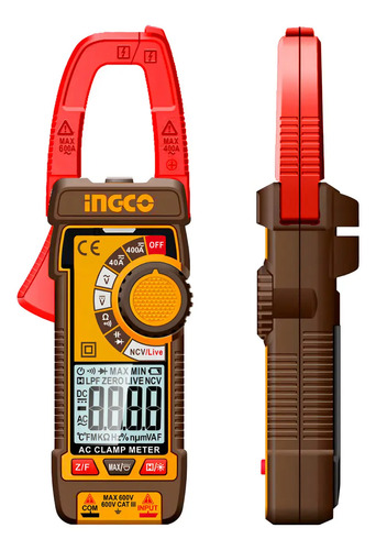 Tester Pinza Amperimetrica Digital 400a Ac/dc