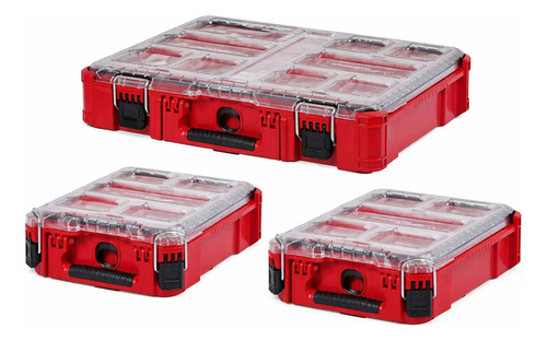 Combo 3 Organizadores Milwaukee 8430 Y 8435x2 Rojo
