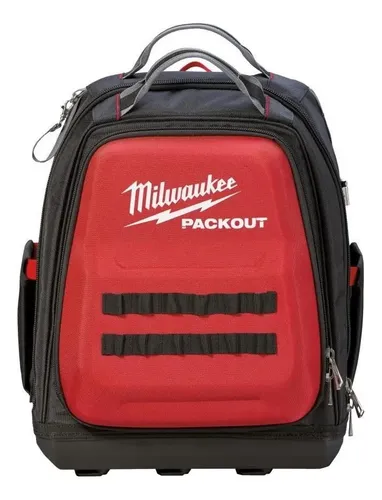 Mochila Reforzada Milwaukee Packout 4822-8301 48 Bolsillos C Rojo