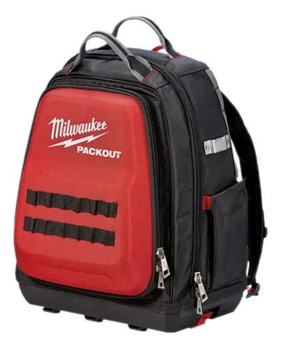 Mochila Reforzada Milwaukee Packout 4822-8301 48 Bolsillos C Rojo