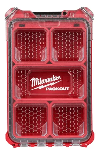 Combo 5 Cajas Carro Porta Herramientas Milwaukee Packout Rojo