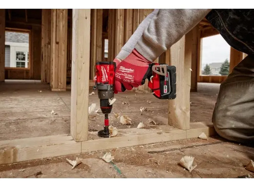 Combo Taladro Percutor+llave De Imacto Milwaukee 3697-259a C Rojo/negro