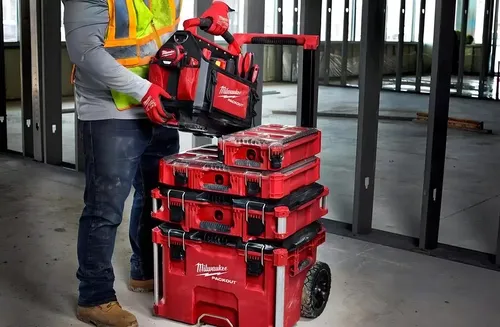 Caja Organizador Herramientas Packout Milwaukee 48-22-8430 Color Rojo