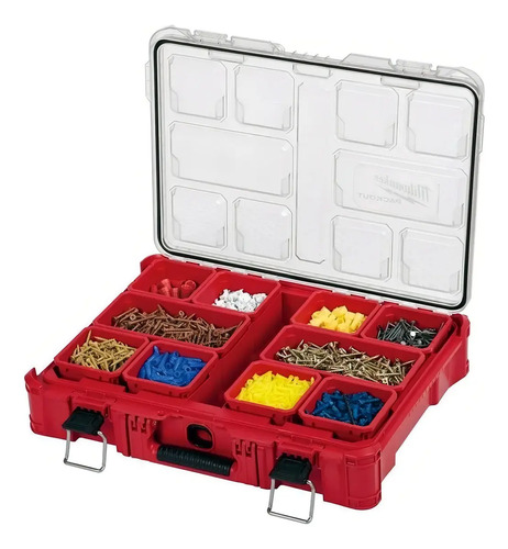 Caja Organizador Herramientas Packout Milwaukee 48-22-8430 Color Rojo
