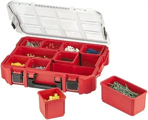 Caja Organizador Herramientas Packout Milwaukee 48-22-8430 Color Rojo