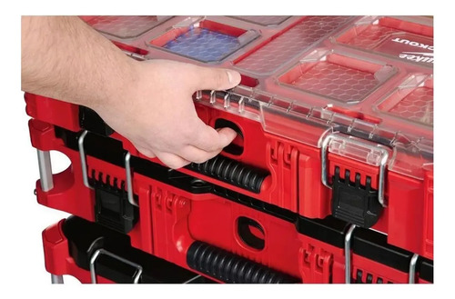 Caja Organizador Herramientas Packout Milwaukee 48-22-8430 Color Rojo