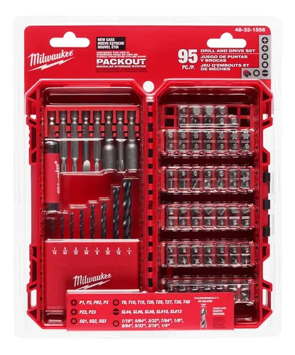 Juego Puntas Brocas 95 Pz Para Caja 48 32 1556 Milwaukee