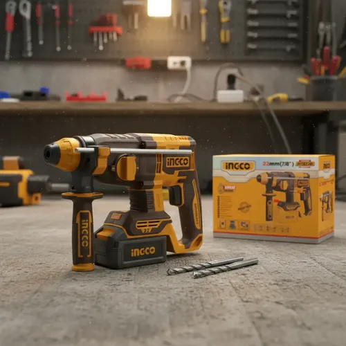 Rotomartillo Inalambrico Brushless 20v Ingco 2j 22mm Sds Plu Amarillo