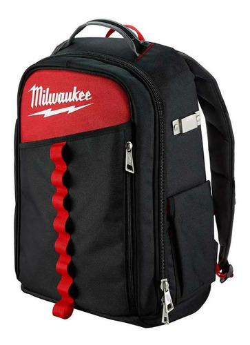 Mochila Para Herramientas Milwaukee 22 Bolsillos 48-22-8202 Color Negro