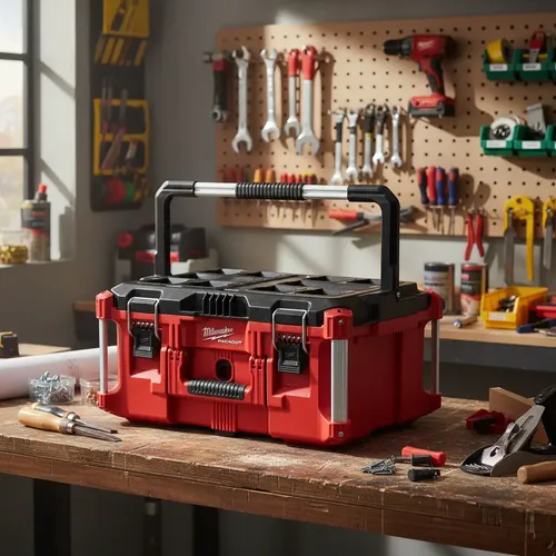Caja De Herramientas Packout Milwaukee 8425 Encastre Color R Rojo/negro