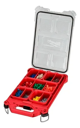 Caja Porta Herramientas Packout Slim Milwaukee 4822-8436 Col Rojo