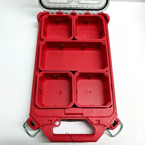 Caja Porta Herramientas Packout Slim Milwaukee 4822-8436 Col Rojo