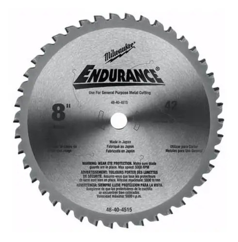 Disco De Corte Para Metales Milwaukee 42 Dientes 4840-4515 Blanco