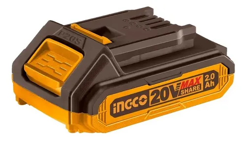 Taladro Atornillador Percutor Brushless 20v 2 Bat 66nm Ingco Naranja Claro 50/60hz