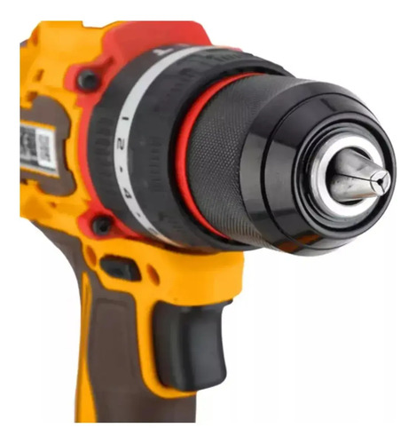 Taladro Atornillador Percutor Brushless 20v 2 Bat 66nm Ingco Naranja Claro 50/60hz