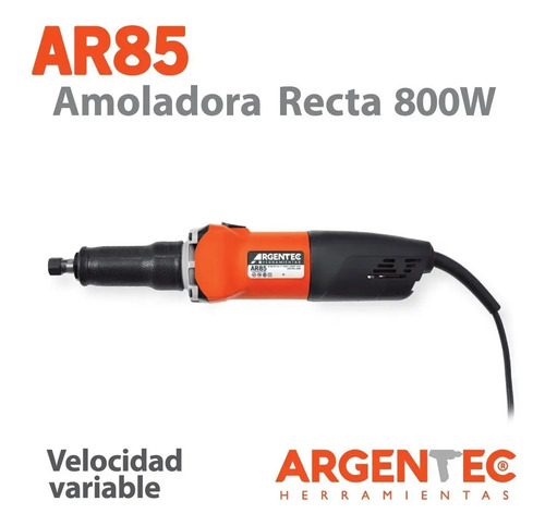 Amoladora Recta Argentec Ar 85 800w Color Naranja