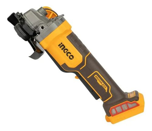 Amoladora Inalámbrica 20v Ingco Cagli211156 Variable 115mm Naranja Claro 50/60hz