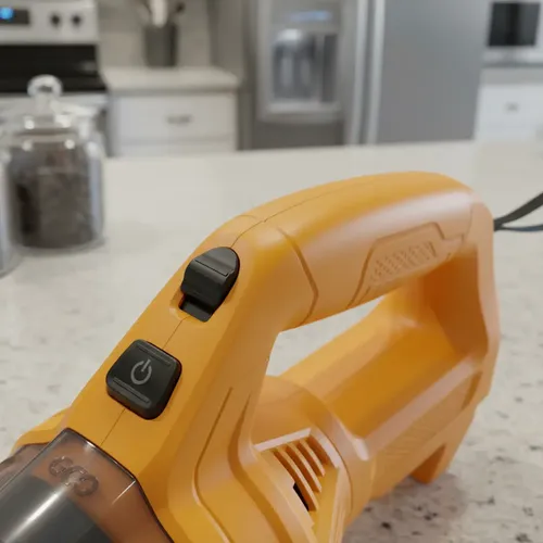 Aspiradora Portátil Ingco 12v Recargable Usb Para Auto Hogar Naranja Ideal Pelos Gato Perro Mascota Rincones Tapizados Sillones Útil