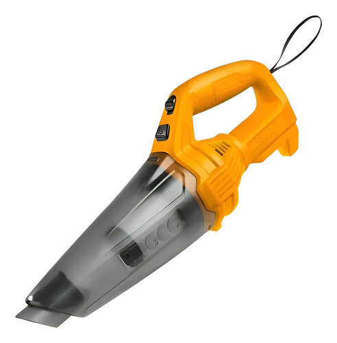 Aspiradora Portátil Ingco 12v Recargable Usb Para Auto Hogar Naranja Ideal Pelos Gato Perro Mascota Rincones Tapizados Sillones Útil