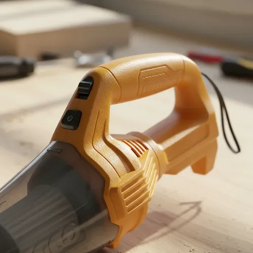 Aspiradora Portátil Ingco 12v Recargable Usb Para Auto Hogar Naranja Ideal Pelos Gato Perro Mascota Rincones Tapizados Sillones Útil