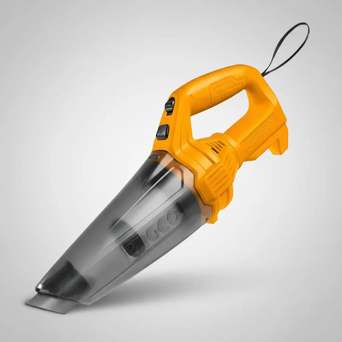 Aspiradora Portátil Ingco 12v Recargable Usb Para Auto Hogar Naranja Ideal Pelos Gato Perro Mascota Rincones Tapizados Sillones Útil