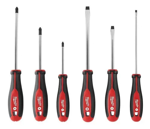 Destornillador Milwaukee 6 Piezas 48-22-2706 Punta Magnetica