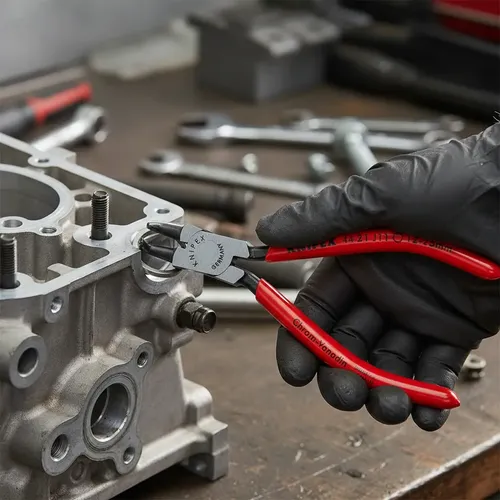 Pinza Seeger Cerrar Interior Curva 90º 12-25mm Knipex Aleman