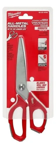 Tijera De Mano Sastre Milwaukee 48-22-4046 230mm Costura Rojo